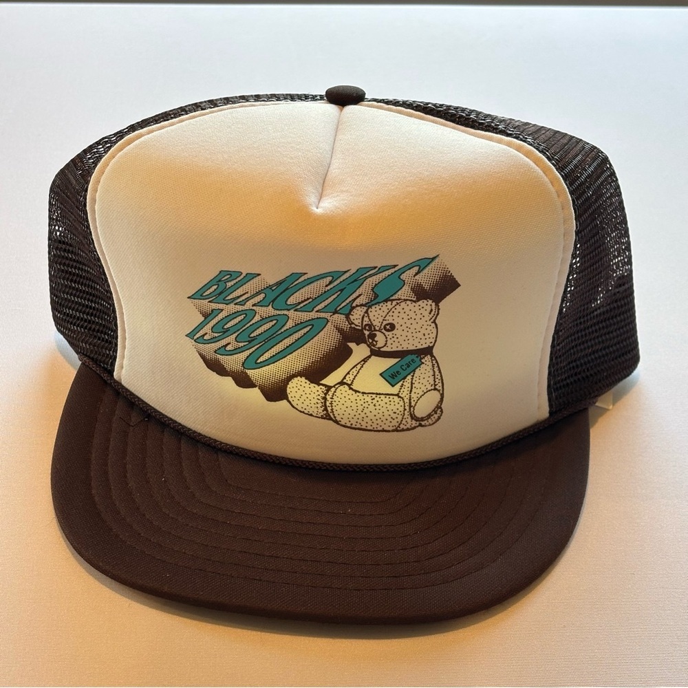 VINTAGE SNAPBACK Men’s Hat Brown with Teddy Bear Design Like New‎